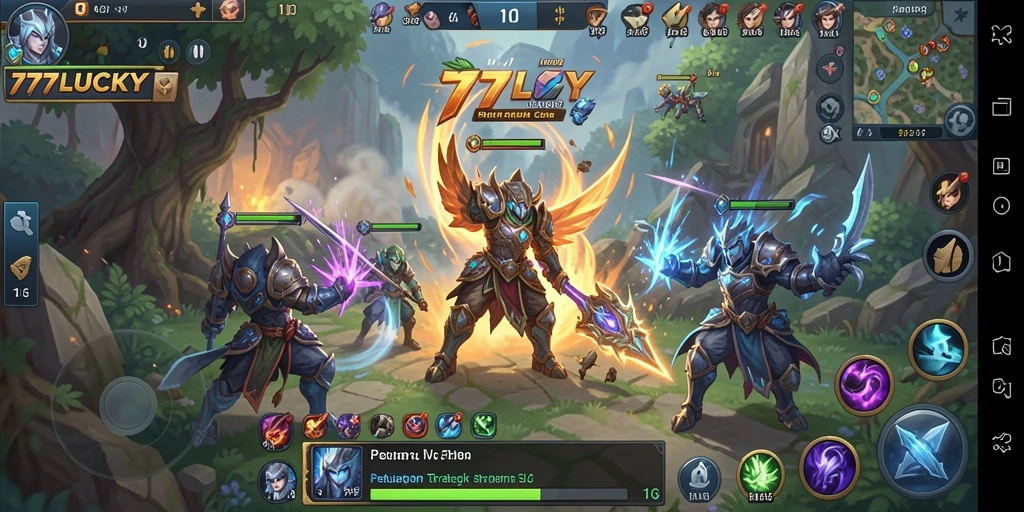 Tampilan menarik dari gameplay intens di 777LUCKY.