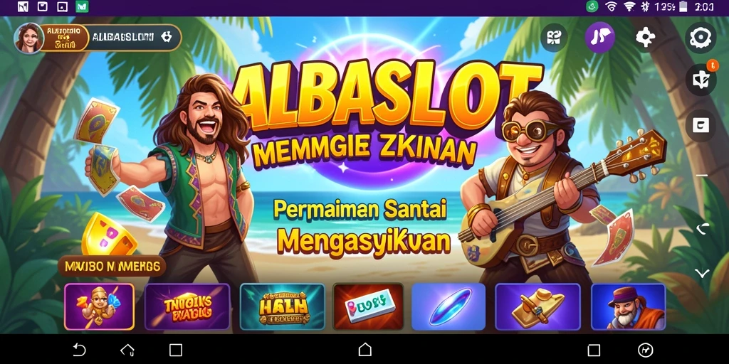 Tampilan gameplay <strong>ALBASLOT</strong> yang menarik dan penuh warna.