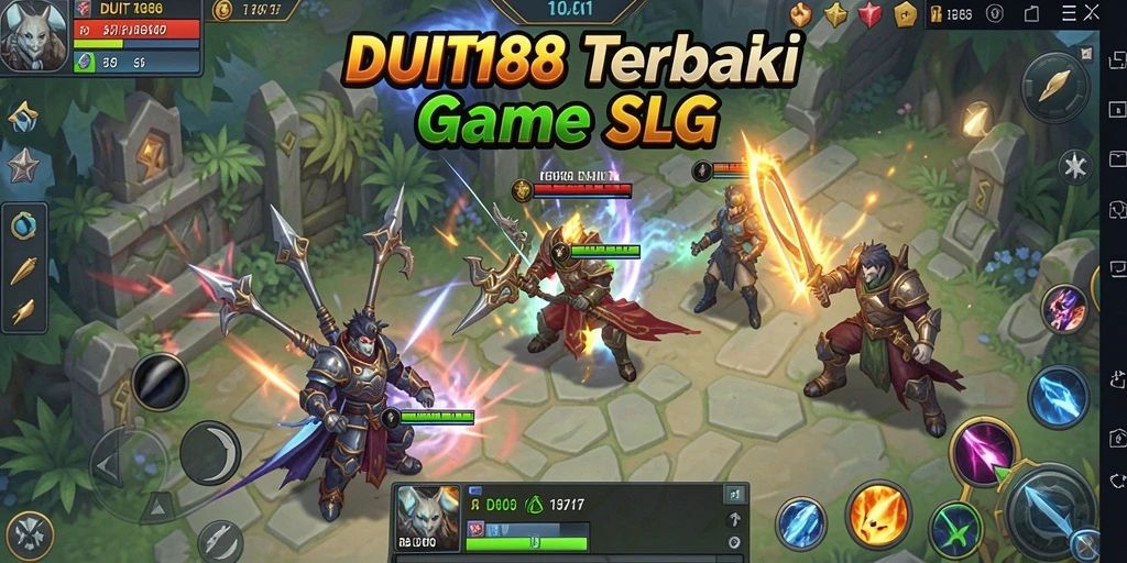 Screenshot gameplay DUIT188 menampilkan strategi membangun kerajaan.