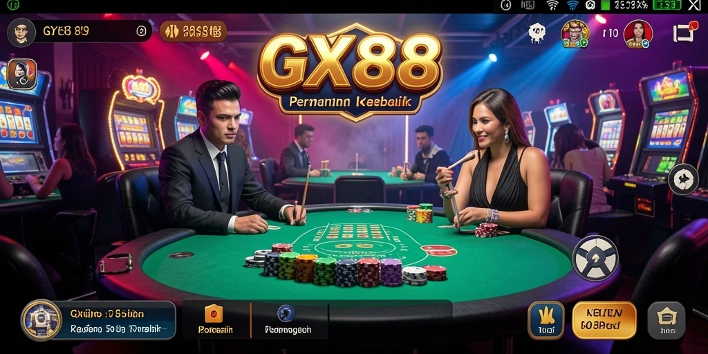 Tampilan gameplay menarik dalam GX88 yang menyajikan pengalaman kasino.