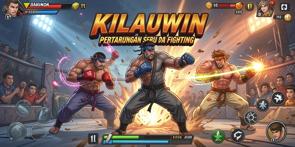 Gameplay KILAUWIN yang mendebarkan dengan pertarungan epik.