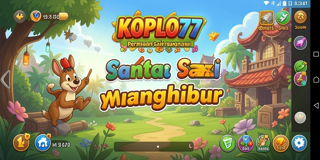 Tampilan gameplay KOPLO77 yang menarik dan berwarna-warni.