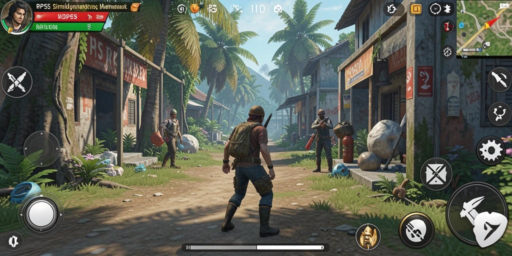 Tangkapan layar gameplay RP55 menampilkan momen seru dalam simulasi kehidupan.