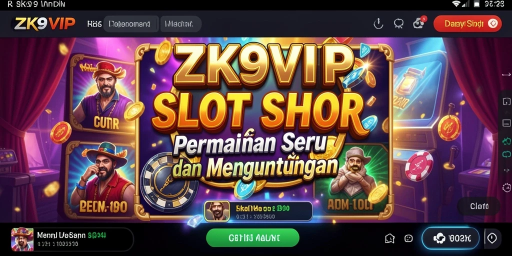 Tampilan menarik permainan slot ZK9VIP yang seru dan menegangkan.
